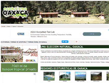 Tablet Screenshot of ecoturismoenoaxaca.com